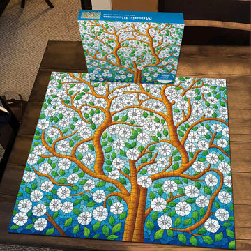 Mosaikblüten -Puzzle 1000 Stücke